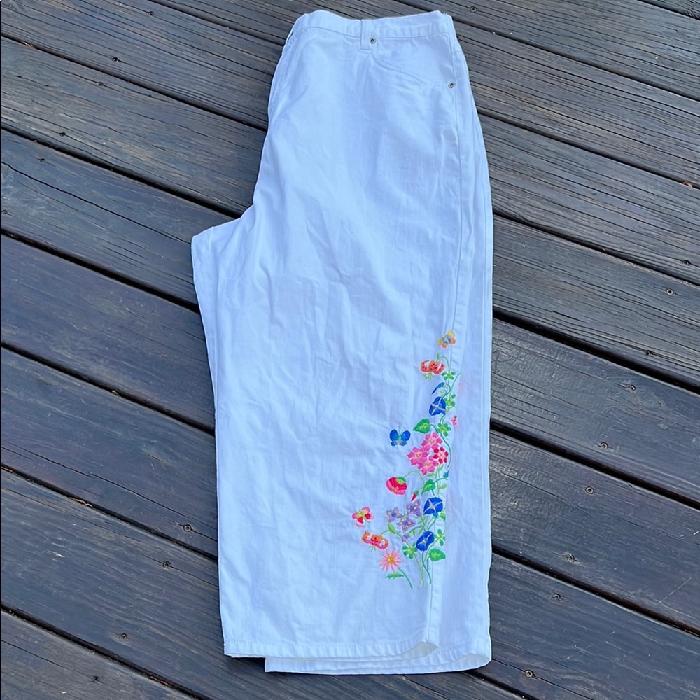 Quacker Factory Butterfly Garden Jeans